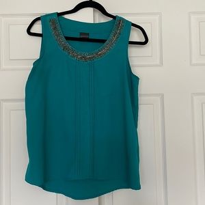 Teal sleeveless blouse in size MP